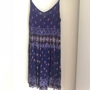 Purple Tribal Mini Dress